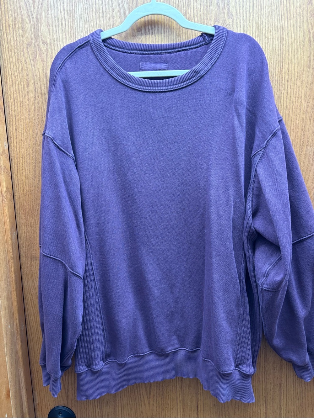 aerie Purple Crewneck Sweatshirt - Deep Purple